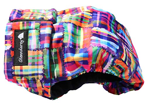 Glenndarcy Hundewindeln - OHNE SCHWANZLOCH - für z.B FRENCHIES und Bulldoggen - (Medium Pants only, Patchwork) von Glenndarcy