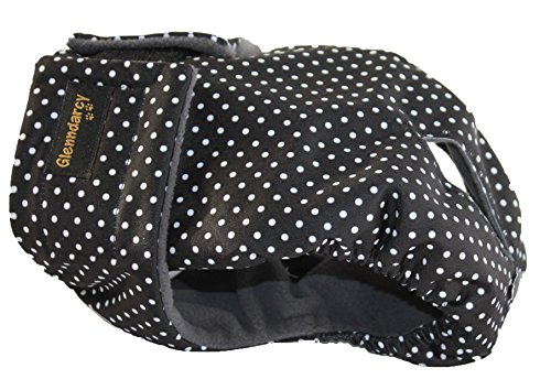 Glenndarcy Weibliche Hundewindel - Wasserdichtes Stoff - Dotty Black Extra Small Pants & 2 Washable Pads von Glenndarcy