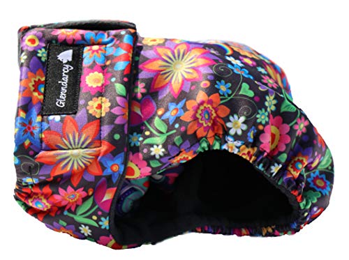 Glenndarcy Weibliche Hundewindeln - Wasserdichtes Stoff (Size Large, Daisy) von Glenndarcy