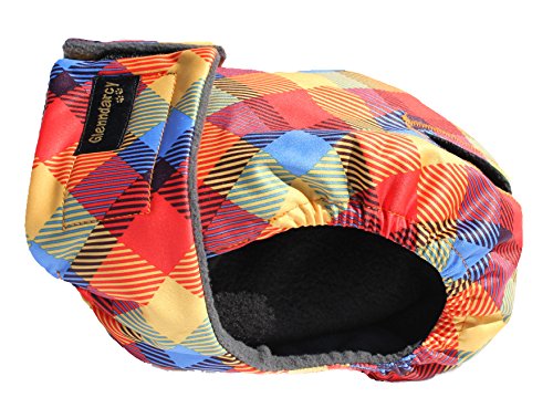 Glenndarcy Weibliche Hundewindeln - Wasserdichtes Stoff (Size Medium Pants and 2 Washable Pads, Rainbow) von Glenndarcy