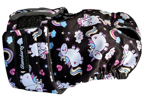 Glenndarcy Weibliche Hundewindeln - Wasserdichtes Stoff (Size Medium Pants & 2 Washable Pads, Unicorns Glenndarcy Weibliche Hundewindeln - Wasserdichtes Stoff (Size Medium Pants & 2 Washable Pads, Unicorns von Glenndarcy