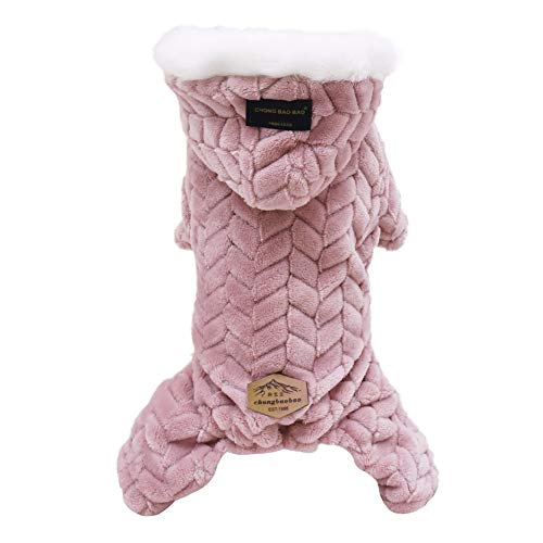 Hund Wintermantel, Korallen Fleece Hundejacke, 4 Beine Jumpsuit Hunde Hoodie, Hund Kalte Wetter Kleidung Winddichter Schneeanzug für Katze Welpe Chihuahua Yorkie Kleine mittlere Hunde Hund Wintermantel, Korallen Fleece Hundejacke, 4 Beine Jumpsuit Hunde Hoodie, Hund Kalte Wetter Kleidung Winddichter Schneeanzug für Katze Welpe Chihuahua Yorkie Kleine mittlere Hunde von Glitterstar
