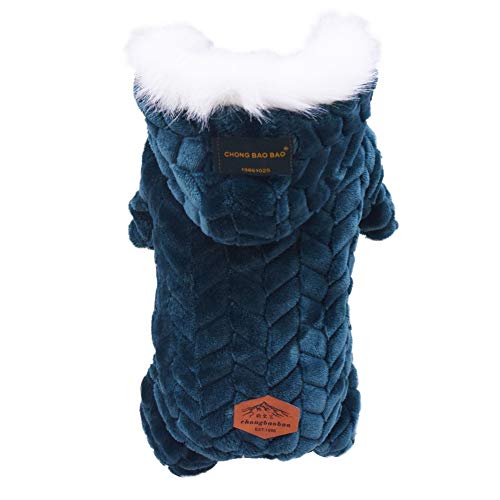 Hund Wintermantel, Korallen Fleece Hundejacke, 4 Beine Jumpsuit Hunde Hoodie, Hund Kalte Wetter Kleidung Winddichter Schneeanzug für Katze Welpe Chihuahua Yorkie Kleine mittlere Hunde Hund Wintermantel, Korallen Fleece Hundejacke, 4 Beine Jumpsuit Hunde Hoodie, Hund Kalte Wetter Kleidung Winddichter Schneeanzug für Katze Welpe Chihuahua Yorkie Kleine mittlere Hunde von Glitterstar