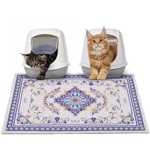 Glittme Katzenklo Matte Weiche Katzentoilette Matte mit Rutschfester Unterseite Katzentoilettenmatte Wasserdicht Katzenklo Matte Leicht zu Reinigen Streu Matte für Katze Waschbar Katzenfutter Matte Glittme Katzenklo Matte Weiche Katzentoilette Matte mit Rutschfester Unterseite Katzentoilettenmatte Wasserdicht Katzenklo Matte Leicht zu Reinigen Streu Matte für Katze Waschbar Katzenfutter Matte von Glittme
