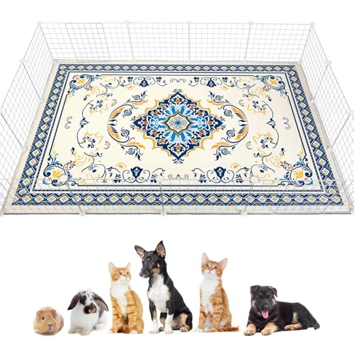 Glittme Meerschweinchen-Käfigeinlagen, 200 x 140 cm, wiederverwendbare und waschbare Meerschweinchen-Pads, Meerschweinchen, Bettwäsche, super saugfähig, rutschfeste Unterlage für kleine Tiere Glittme Meerschweinchen-Käfigeinlagen, 200 x 140 cm, wiederverwendbare und waschbare Meerschweinchen-Pads, Meerschweinchen, Bettwäsche, super saugfähig, rutschfeste Unterlage für kleine Tiere von Glittme