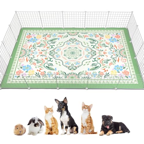 Glittme Meerschweinchen-Käfigeinlagen, 200 x 140 cm, wiederverwendbare und waschbare Meerschweinchen-Pads, Meerschweinchen, Bettwäsche, super saugfähig, rutschfeste Unterlage für kleine Tiere Glittme Meerschweinchen-Käfigeinlagen, 200 x 140 cm, wiederverwendbare und waschbare Meerschweinchen-Pads, Meerschweinchen, Bettwäsche, super saugfähig, rutschfeste Unterlage für kleine Tiere von Glittme
