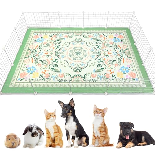 Glittme Meerschweinchen-Käfigeinlagen, 200 x 140 cm, wiederverwendbare und waschbare Meerschweinchen-Pads, Meerschweinchen, Bettwäsche, super saugfähig, rutschfeste Unterlage für kleine Tiere Glittme Meerschweinchen-Käfigeinlagen, 200 x 140 cm, wiederverwendbare und waschbare Meerschweinchen-Pads, Meerschweinchen, Bettwäsche, super saugfähig, rutschfeste Unterlage für kleine Tiere von Glittme