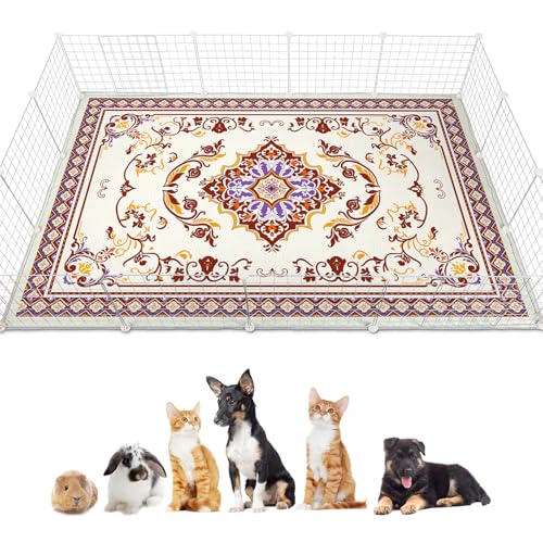 Glittme Meerschweinchen-Käfigeinlagen, 200 x 140 cm, wiederverwendbare und waschbare Meerschweinchen-Pads, Meerschweinchen, Bettwäsche, super saugfähig, rutschfeste Unterlage für kleine Tiere Glittme Meerschweinchen-Käfigeinlagen, 200 x 140 cm, wiederverwendbare und waschbare Meerschweinchen-Pads, Meerschweinchen, Bettwäsche, super saugfähig, rutschfeste Unterlage für kleine Tiere von Glittme