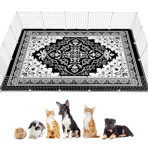 Glittme Meerschweinchen-Käfigeinlagen, 200 x 140 cm, wiederverwendbare und waschbare Meerschweinchen-Pads, Meerschweinchen, Bettwäsche, super saugfähig, rutschfeste Unterlage für kleine Tiere Glittme Meerschweinchen-Käfigeinlagen, 200 x 140 cm, wiederverwendbare und waschbare Meerschweinchen-Pads, Meerschweinchen, Bettwäsche, super saugfähig, rutschfeste Unterlage für kleine Tiere von Glittme