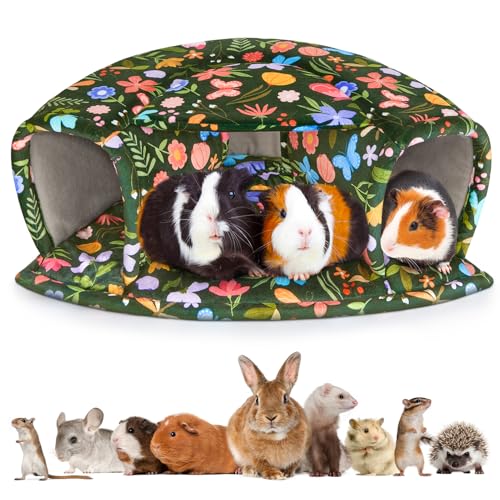 Glittme Meerschweinchen-Versteck Dickes Meerschweinchenbett mit rutschfestem Design, maschinenwaschbar, Meerschweinchen-Zubehör für Meerschweinchen, Kaninchen, Hamster und andere Kleintiere Glittme Meerschweinchen-Versteck Dickes Meerschweinchenbett mit rutschfestem Design, maschinenwaschbar, Meerschweinchen-Zubehör für Meerschweinchen, Kaninchen, Hamster und andere Kleintiere von Glittme