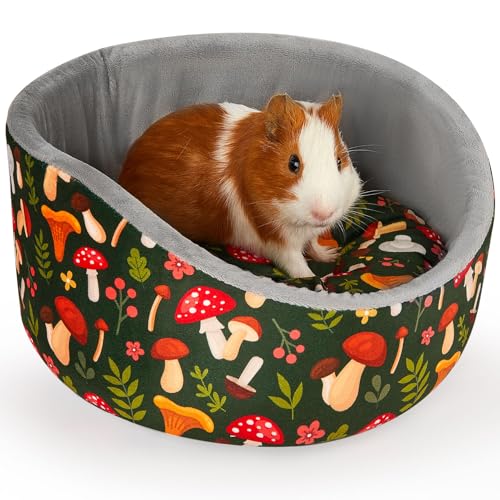Glittme Meerschweinchenbett, weiches Kaninchenbett mit dicker, abnehmbarer Matte, Hasenbetten, maschinenwaschbar, Meerschweinchen-Zubehör, gemütliches Meerschweinchenhaus für Kaninchen, Frettchen Glittme Meerschweinchenbett, weiches Kaninchenbett mit dicker, abnehmbarer Matte, Hasenbetten, maschinenwaschbar, Meerschweinchen-Zubehör, gemütliches Meerschweinchenhaus für Kaninchen, Frettchen von Glittme