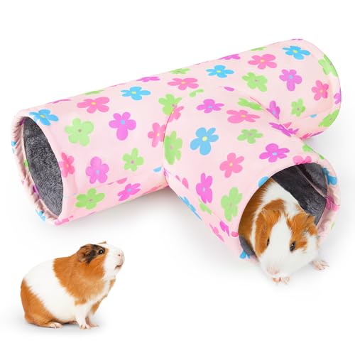 Glittme Meerschweinchentunnel Waschbar Meerschweinchen Versteck Tragbare Kaninchen Tunnel Weiche Frettchen Tunnel zum Spielen Ruhen Meerschweinchen Zubehör für Igel, Hamster, Aprikosenblumen Glittme Meerschweinchentunnel Waschbar Meerschweinchen Versteck Tragbare Kaninchen Tunnel Weiche Frettchen Tunnel zum Spielen Ruhen Meerschweinchen Zubehör für Igel, Hamster, Aprikosenblumen von Glittme