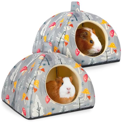 Glittme Meerschweinchenversteck 2er Pack Meerschweinchenbett mit weichen Pads, waschbares Kleintierbett mit rutschfester Unterseite, Kaninchenversteck für Frettchen, Hamster, S Glittme Meerschweinchenversteck 2er Pack Meerschweinchenbett mit weichen Pads, waschbares Kleintierbett mit rutschfester Unterseite, Kaninchenversteck für Frettchen, Hamster, S von Glittme