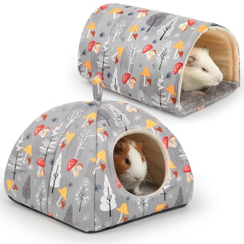Meerschweinchenversteck Glittme Weiches Meerschweinchenbett und Tunnel, 2 Pack Waschbarer Meerschweinchentunnel mit Haus Meerschweinchen Zubehör für Hamster, Kaninchen, Hase, Kleintier Meerschweinchenversteck Glittme Weiches Meerschweinchenbett und Tunnel, 2 Pack Waschbarer Meerschweinchentunnel mit Haus Meerschweinchen Zubehör für Hamster, Kaninchen, Hase, Kleintier von Glittme