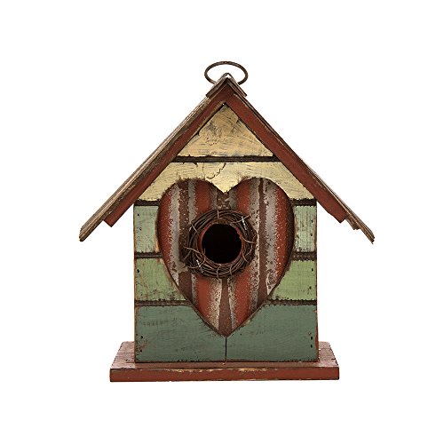 Glitzhome Vogelhaus zum Aufhängen, 17,3 cm hoch, für den Außenbereich, Garten, Terrasse, Garten, dekoratives Haustierhaus im Used-Look Glitzhome Vogelhaus zum Aufhängen, 17,3 cm hoch, für den Außenbereich, Garten, Terrasse, Garten, dekoratives Haustierhaus im Used-Look von Glitzhome