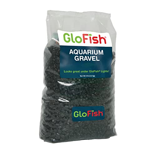 GloFish Aquarienkies, massiv, schwarz, 2,3 kg Beutel von GloFish