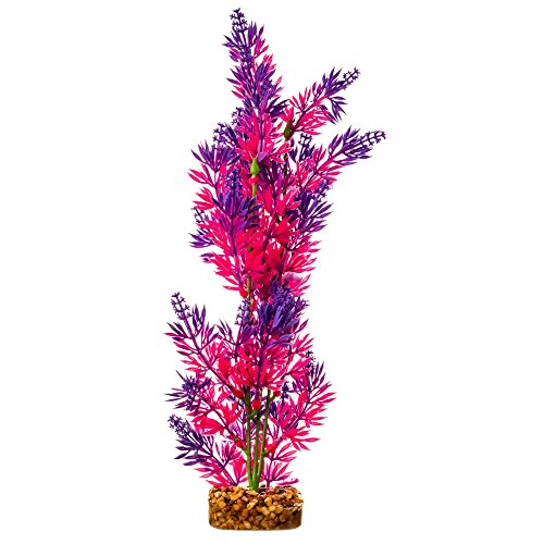 GloFish Aquarium-Dekoration, lila und rosa, groß, fluoreszierend unter blauem LED-Licht von GloFish