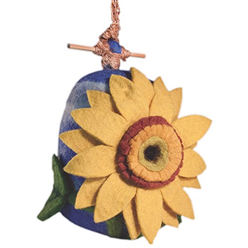 Global Crafts Wild Woolies Filz Vogelhaus – Sonnenblume von Global Crafts
