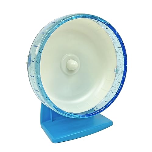 Großes leises Hamsterrad auf Ständer, Hamster Spielzeug, 16,5 cm, leise, für kleine syrische und Zwerghamster, Blau Großes leises Hamsterrad auf Ständer, Hamster Spielzeug, 16,5 cm, leise, für kleine syrische und Zwerghamster, Blau von Global Pet