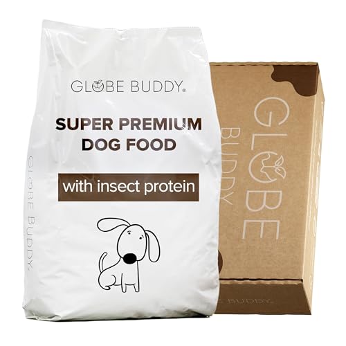 Globe Buddy Brown Hundetrockenfutter Getreidefrei, 3,75kg, Insektenfutter für Hunde bis 15kg, Leicht Verdaulich, Magenschonend, mit Insektenprotein von Globe Buddy