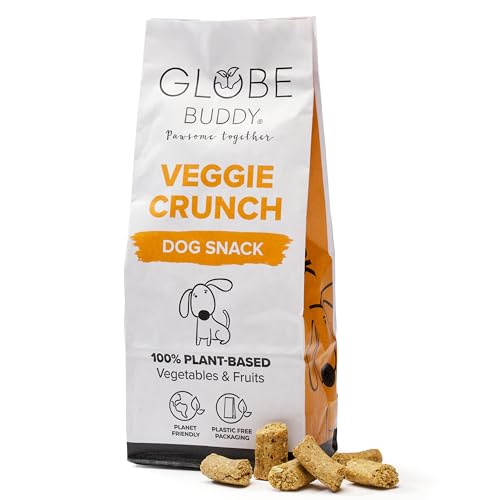 Globe Buddy Veggie Crunch, Hundesnack mit Kürbis, Pastinake, Apfel und Banane | Die nachhaltige Wahl | Getreidefrei | 200g von Globe Buddy