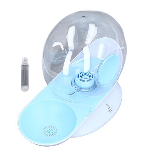 Automatischer Katzenwasserspender, 2,8 l deatelable dauerhafter Kunststofffiltersystem, Schwerkraft Pet Waterer für Kätzchen Welpen Kaninchen Innenräume (Blue) von Glomora