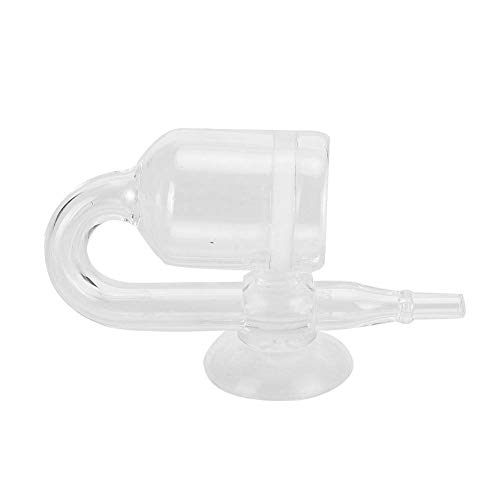 Glomora Aquarium Transparent Glass CO2 Raffiner Diffusor mit Saugbecher für Fischpflanzentank (V-AP-028) von Glomora