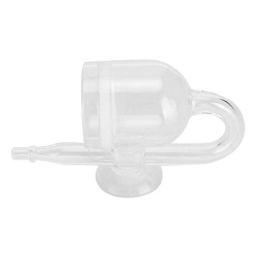 Glomora Aquarium Transparent Glass CO2 Raffiner Diffusor mit Saugbecher für Fischpflanzentank (V-AP-029) von Glomora