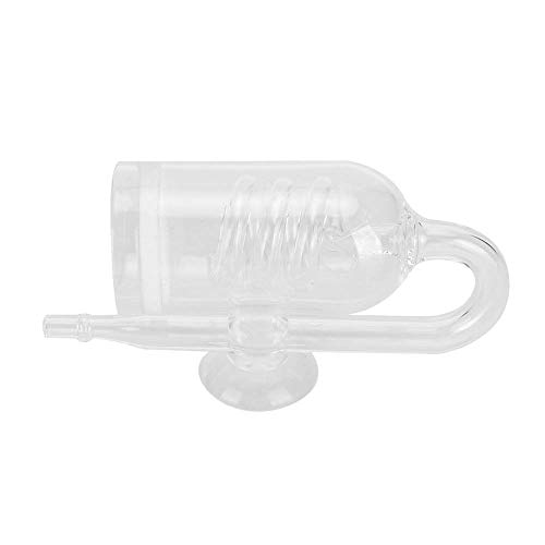 Glomora Aquarium Transparent Glass CO2 Raffiner Diffusor mit Saugbecher für Fischpflanzentank (V-AP-030) von Glomora