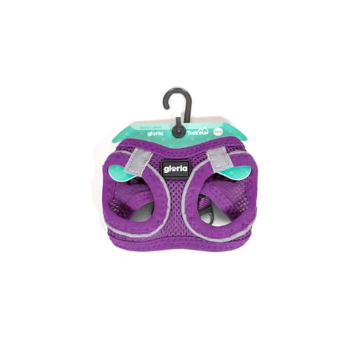 Gloria Trek Star Hundegeschirr, 32,8-35,4 cm, 45-47 cm, Violett, Größe M von Gloria