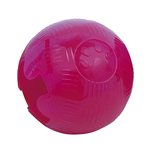 Gloria TPR Hundeball - Größe 9,5 cm - Robustes Material - Flexibler Ball - pflegt die Zahngesundheit Ihres Hundes - Hundespielzeug - Hundebälle - Orange von GLORIA LO MEJOR PARA TU MEJOR AMIGO