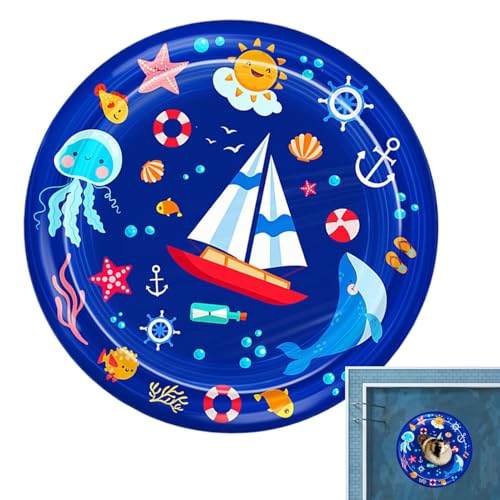 Cat Water Play Matte, Water Play Matte für Katzen | sensorisches Wasser-Stempel für Haustiere – sich kühl und bequem, Unterhaltung im Innenbereich, interaktives Katzenspielpad Cat Water Play Matte, Water Play Matte für Katzen | sensorisches Wasser-Stempel für Haustiere – sich kühl und bequem, Unterhaltung im Innenbereich, interaktives Katzenspielpad von Glugahrif