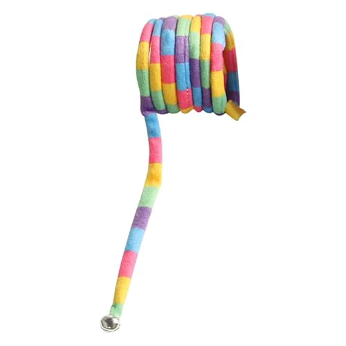 Glugahrif Cat Spring Toy, Cat Spring Toys mit Bell, Katzenspielzeug aus elastischem Plüsch, bunt, beißender Welpe, Jagdhirn, für eine Linderung von Langeweile Glugahrif Cat Spring Toy, Cat Spring Toys mit Bell, Katzenspielzeug aus elastischem Plüsch, bunt, beißender Welpe, Jagdhirn, für eine Linderung von Langeweile von Glugahrif