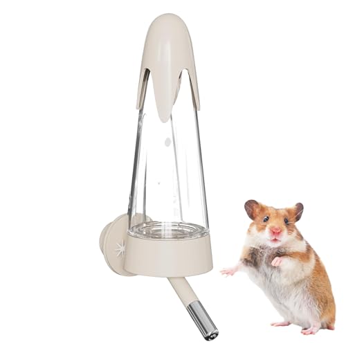 Hamster Trinkflasche | Nagetierflasche Mit Halterung Und Trinksystem - Auslaufsicher 125ml Tropffrei Futterspender Für Hamster Igel Unterwegs Draußen Und Zuhause von Glugahrif
