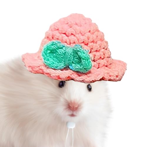 Hamster gestrickter Hut, winziger Hamsterhut | Tiny Cute Pet Headwear Strick Hamster Hut - Buntes Kostümzubehör Tierkleidung mit verstellbarem Kordelstring für Party & Vogel Hamster gestrickter Hut, winziger Hamsterhut | Tiny Cute Pet Headwear Strick Hamster Hut - Buntes Kostümzubehör Tierkleidung mit verstellbarem Kordelstring für Party & Vogel von Glugahrif