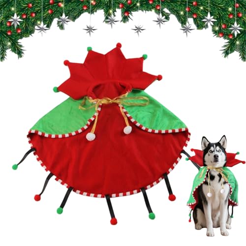 Katzen Umhang | Weihnachtsbaum Hundekleidung | Tierbedarf Umhang Niedlich Für Katzen Winter Verkleidung Festtag Geburtstagsparty Cosplay Katzen Umhang | Weihnachtsbaum Hundekleidung | Tierbedarf Umhang Niedlich Für Katzen Winter Verkleidung Festtag Geburtstagsparty Cosplay von Glugahrif