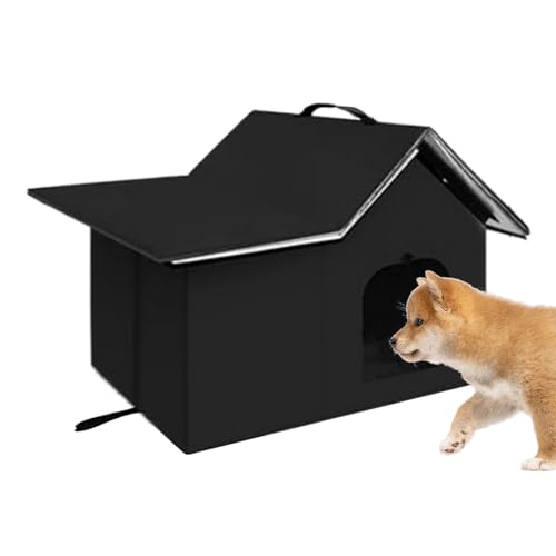 Katzenhaus, für den Außenbereich, wasserdicht, für Katzen, Wärmeisolierung, wasserdicht, Winter, für Tiere, Bett für Rasen, Garten, Balkon, Terrasse, Hof von Glugahrif