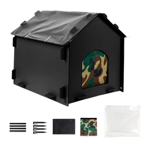 Katzenhaus für den Außenbereich, wasserdicht – isolierter Unterschlupf für den Winter, für Katzen, Hunde, Kaninchen, Schlafen, Verstecken, Spielen, Terrasse, Balkon, Camping Katzenhaus für den Außenbereich, wasserdicht – isolierter Unterschlupf für den Winter, für Katzen, Hunde, Kaninchen, Schlafen, Verstecken, Spielen, Terrasse, Balkon, Camping von Glugahrif