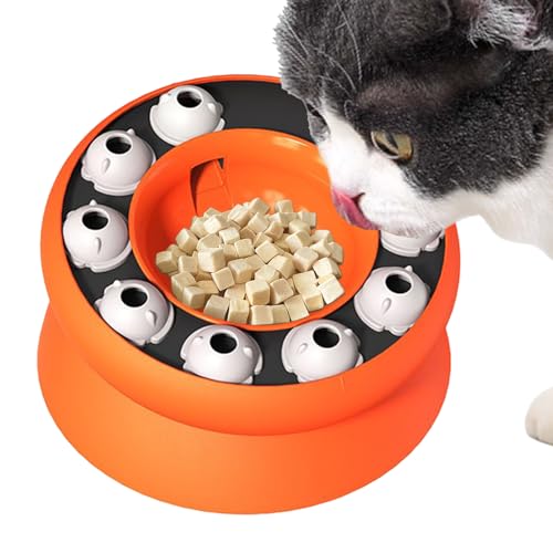 Katzenschüssel mit langsamem Fressen, rotierende Schüssel gegen Glouton – interaktives Fütterungsspiel, um schnelle Fresser zu verlangsamen, Verwendung zu Hause mit Trockenfutter auf Reisen und im Katzenschüssel mit langsamem Fressen, rotierende Schüssel gegen Glouton – interaktives Fütterungsspiel, um schnelle Fresser zu verlangsamen, Verwendung zu Hause mit Trockenfutter auf Reisen und im von Glugahrif