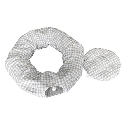 Katzentunnelbett,Katzennestbetttunnel | Schlafhöhle, Spielspielzeug für Hauskatzen mit 2 Eingängen,Mehrzweck-Donut-Nest, Haustierbedarf für Haustierhaus, Garage, Wohnzimmer, Schlafzimmer, Haustier von Glugahrif