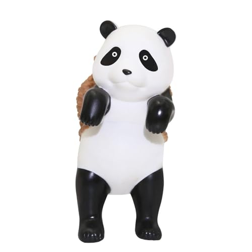 Panda-Figur für Aquarien, hängender Korb für Aquarien - Niedliche Harz-Cartoon-Panda-Kletter-Aquarium-Dekoration mit Aufbewahrungskorb - Miniatur-Gartenzubehör, kreative Kleintierdekoration für Aquari Panda-Figur für Aquarien, hängender Korb für Aquarien - Niedliche Harz-Cartoon-Panda-Kletter-Aquarium-Dekoration mit Aufbewahrungskorb - Miniatur-Gartenzubehör, kreative Kleintierdekoration für Aquari von Glugahrif