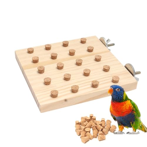 Papageienspielzeug für große Vögel, Vogeltrainingsspielzeug – Sie -Puzzle-Spielzeug, blockresistent, kompakt, Holzbrett Papageienspielzeug für große Vögel, Vogeltrainingsspielzeug – Sie -Puzzle-Spielzeug, blockresistent, kompakt, Holzbrett von Glugahrif