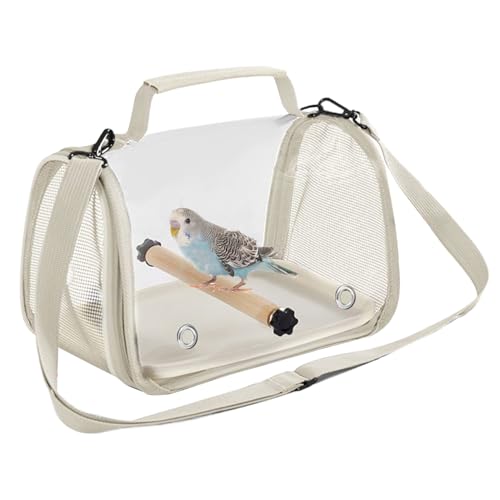 Tragbarer Vogelkäfig - Kompakter Vogel Transportkäfig | Leichter Aufbewahrungsrucksack Für Kanarie Fink Sittich Ara Hamster Haustier,Outdoor Ausflug Indoor von Glugahrif