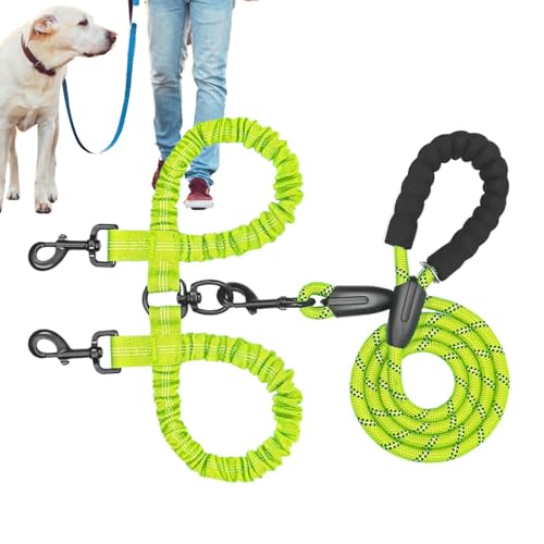 Trainingsseil für Hunde, Trainingsseil für Hunde – 2 IN1 Puppy Traction Splitter Blei – Adjuctable Bequem Katze Welpen Blei Dämpfer Absorbierend Training für das Training Trainingsseil für Hunde, Trainingsseil für Hunde – 2 IN1 Puppy Traction Splitter Blei – Adjuctable Bequem Katze Welpen Blei Dämpfer Absorbierend Training für das Training von Glugahrif