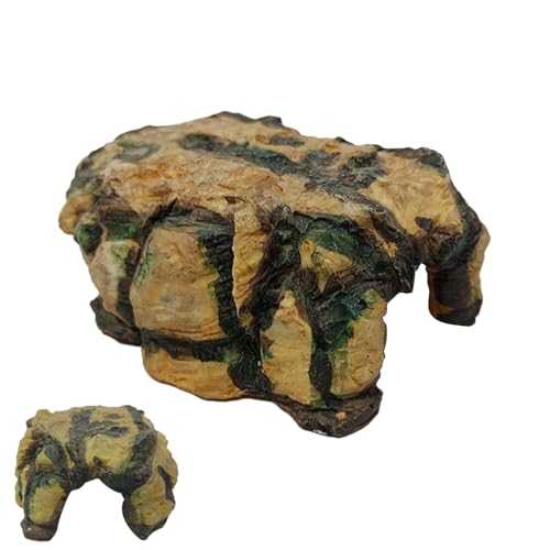 Turtle Shelter, Reptilienfelshöhle | Felsfische verstecken Höhle | Harzterrariumdekor für bärtige Eidechsen Geckos Leopard Chamäleons Frösche Schlangen Schlangen von Glugahrif