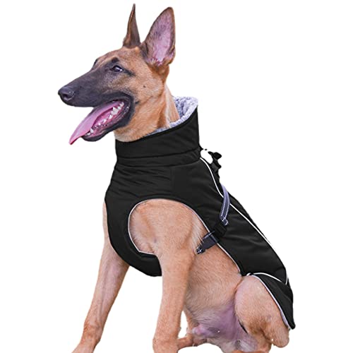 Winterjacke für Hunde, reflektierender Wintermantel für Hunde, Schneejacke, Welpen, weiche und warme Mäntel für kaltes Wetter, Winterkleidung für Hunde, Kompa-Tierbekleidung Winterjacke für Hunde, reflektierender Wintermantel für Hunde, Schneejacke, Welpen, weiche und warme Mäntel für kaltes Wetter, Winterkleidung für Hunde, Kompa-Tierbekleidung von Glugahrif
