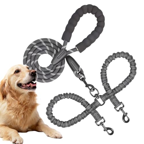 Zugseil für Hunde, Trainingsseil für Hunde – 2 IN1 Puppy Traction Splitter Blei – Adjuctable Bequem Katze Welpen Blei Absorbierend Training für das Training Zugseil für Hunde, Trainingsseil für Hunde – 2 IN1 Puppy Traction Splitter Blei – Adjuctable Bequem Katze Welpen Blei Absorbierend Training für das Training von Glugahrif
