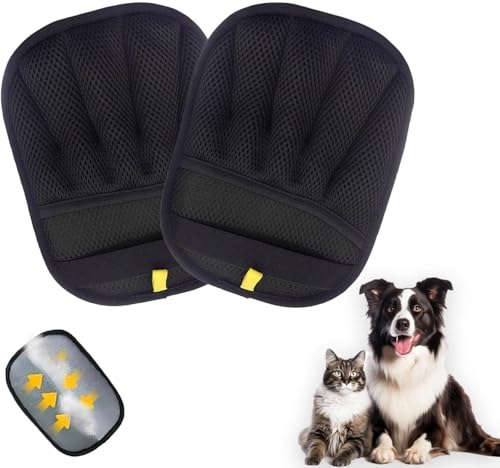 Glvomazty Handschuh Tierhaarentfernung | 2025 Upgrade Elektrostatischer Handschuh für Hunde & Katzen | Tierhaar Handschuh Katze Tierhaarentfernungshandschuh für Sofas & Kleidung 2 Pcs von Glvomazty