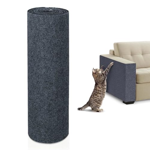 Glvomazty Kratzmatte für Katzen, Kratzschutz Katze Katzenmöbelschutz, Selbstklebender Katzenkratzschutz für Sofateppich Effektiver Sofaschutz gegen Kratzer,Kratzschutz Sofa, für Möbel, Dunkelgrau Glvomazty Kratzmatte für Katzen, Kratzschutz Katze Katzenmöbelschutz, Selbstklebender Katzenkratzschutz für Sofateppich Effektiver Sofaschutz gegen Kratzer,Kratzschutz Sofa, für Möbel, Dunkelgrau von Glvomazty