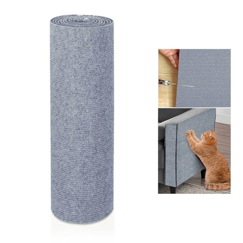 Glvomazty Kratzmatte für Katzen, Kratzschutz Katze Katzenmöbelschutz, Selbstklebender Katzenkratzschutz für Sofateppich Effektiver Sofaschutz gegen Kratzer,Kratzschutz Sofa, für Möbel, Tür, Hellgrau Glvomazty Kratzmatte für Katzen, Kratzschutz Katze Katzenmöbelschutz, Selbstklebender Katzenkratzschutz für Sofateppich Effektiver Sofaschutz gegen Kratzer,Kratzschutz Sofa, für Möbel, Tür, Hellgrau von Glvomazty